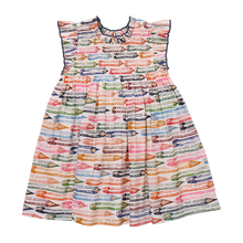 Load image into Gallery viewer, Girls Stevie Dress - Colored Pencils
