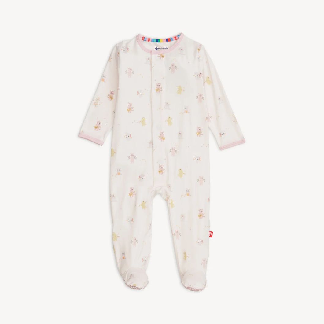 Pink Baby Beats Footie