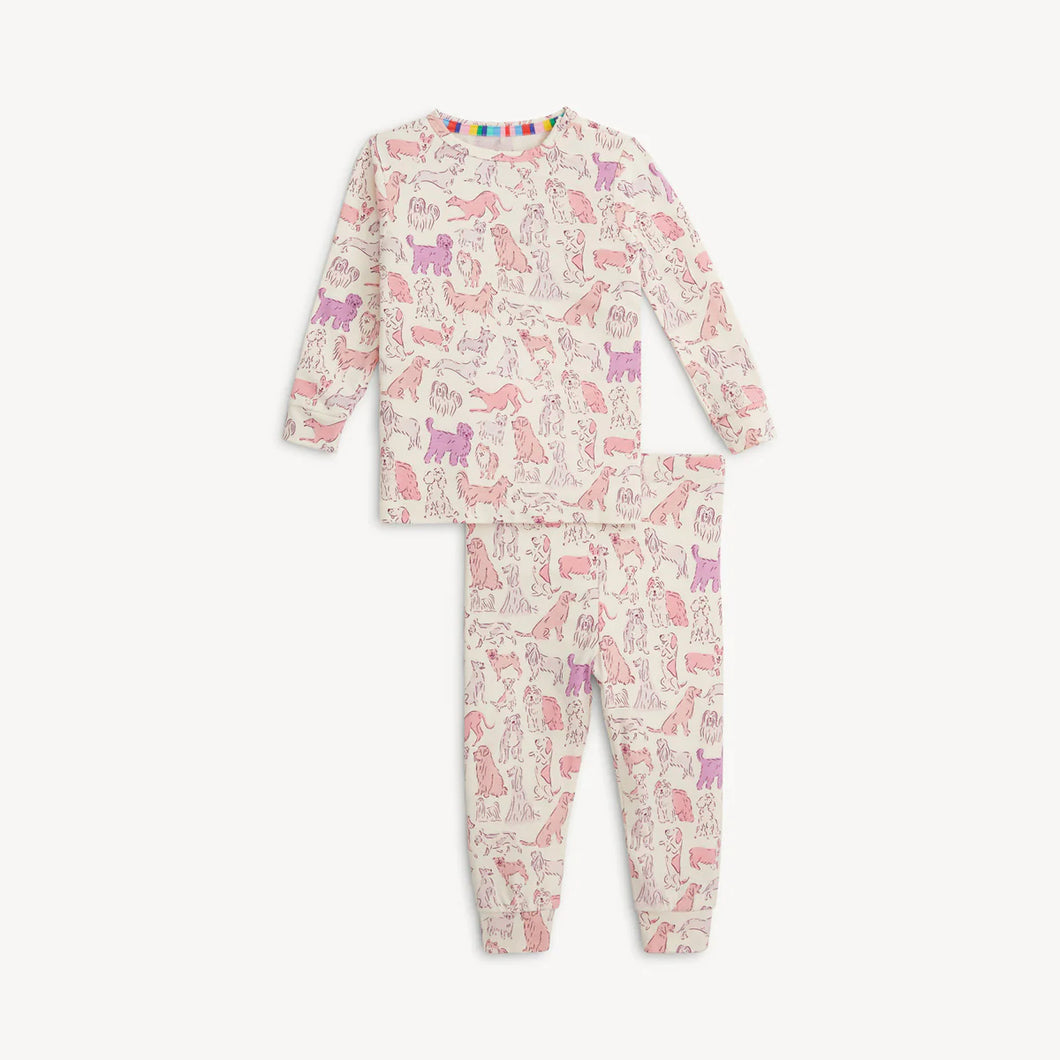 Pink It's a Paw-ty Right Fit LS Pajamas