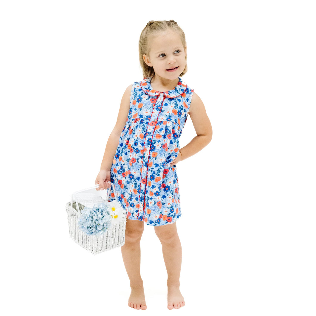 Poppy Days The Jill- Peter Pan Collar With Ric Rac Trim Dress
