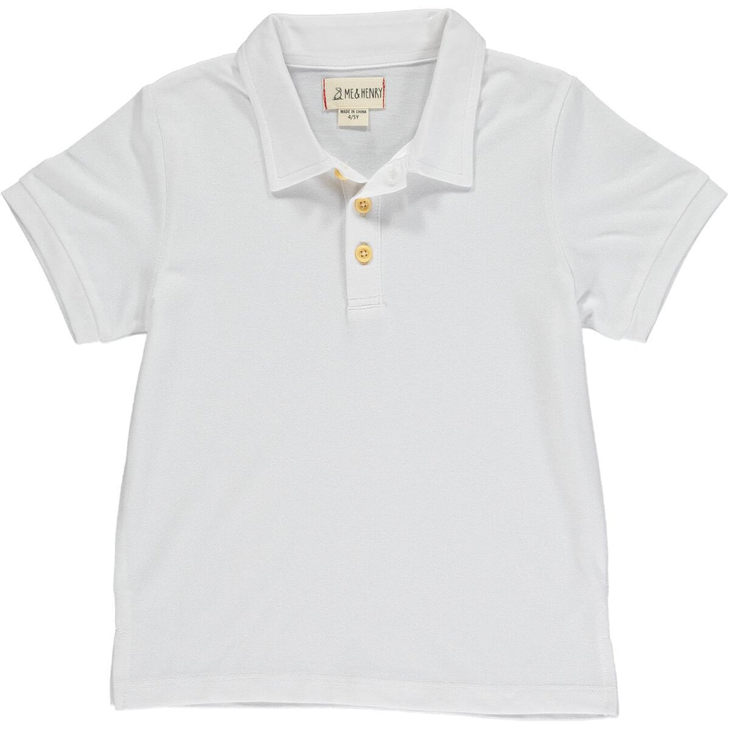 Me & Henry White Polo