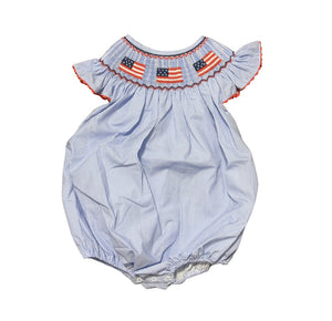 July 4th Smocked Bubble