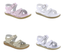 Load image into Gallery viewer, Footmates Sandal (Ariel) Pink, White, Gold, Silver
