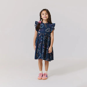 Girls Jennifer Dress - Tic Tac Toe