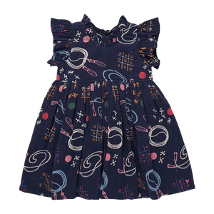 Girls Jennifer Dress - Tic Tac Toe