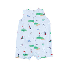 Load image into Gallery viewer, Golf Things Blue Sleeveless Shortie Romper
