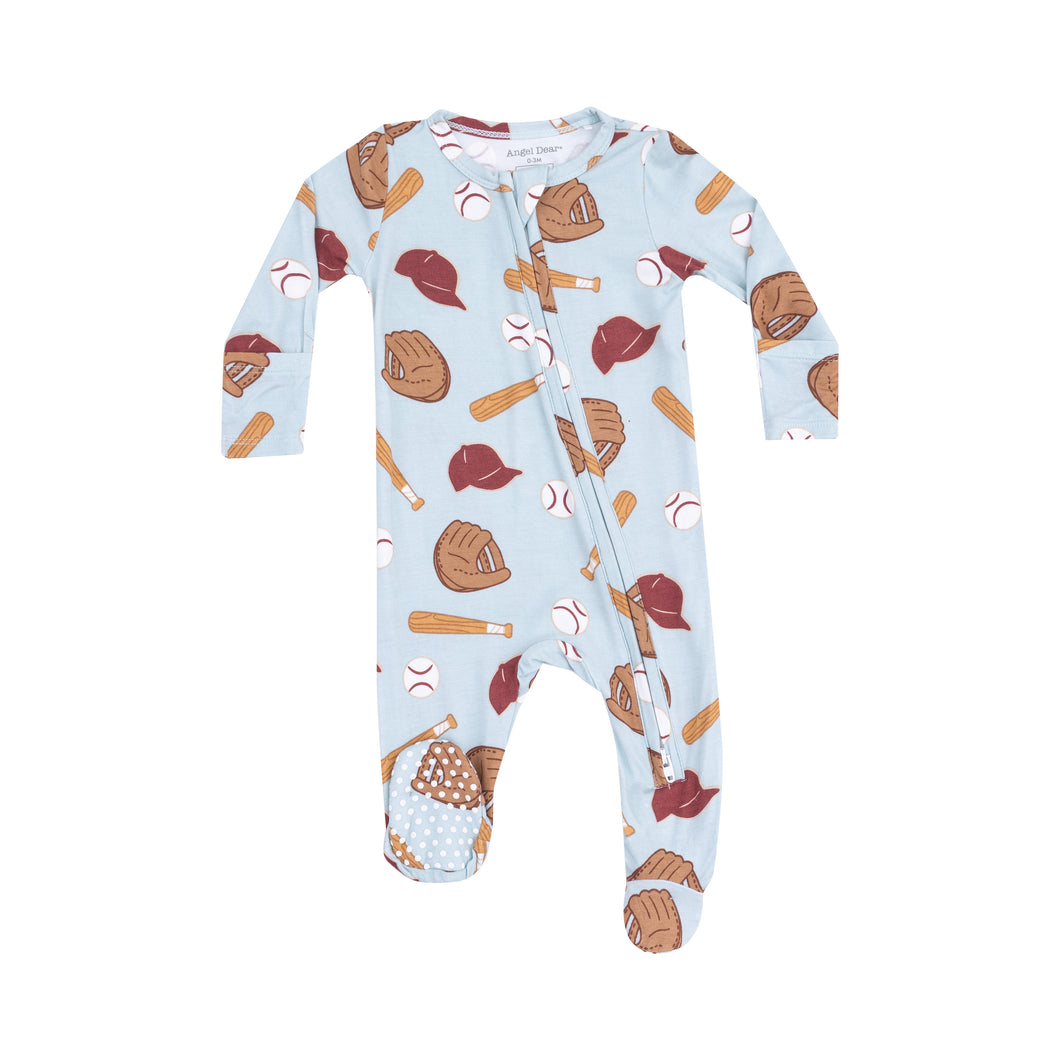 Baseball 2 Way Zipper Footie