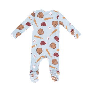 Baseball 2 Way Zipper Footie