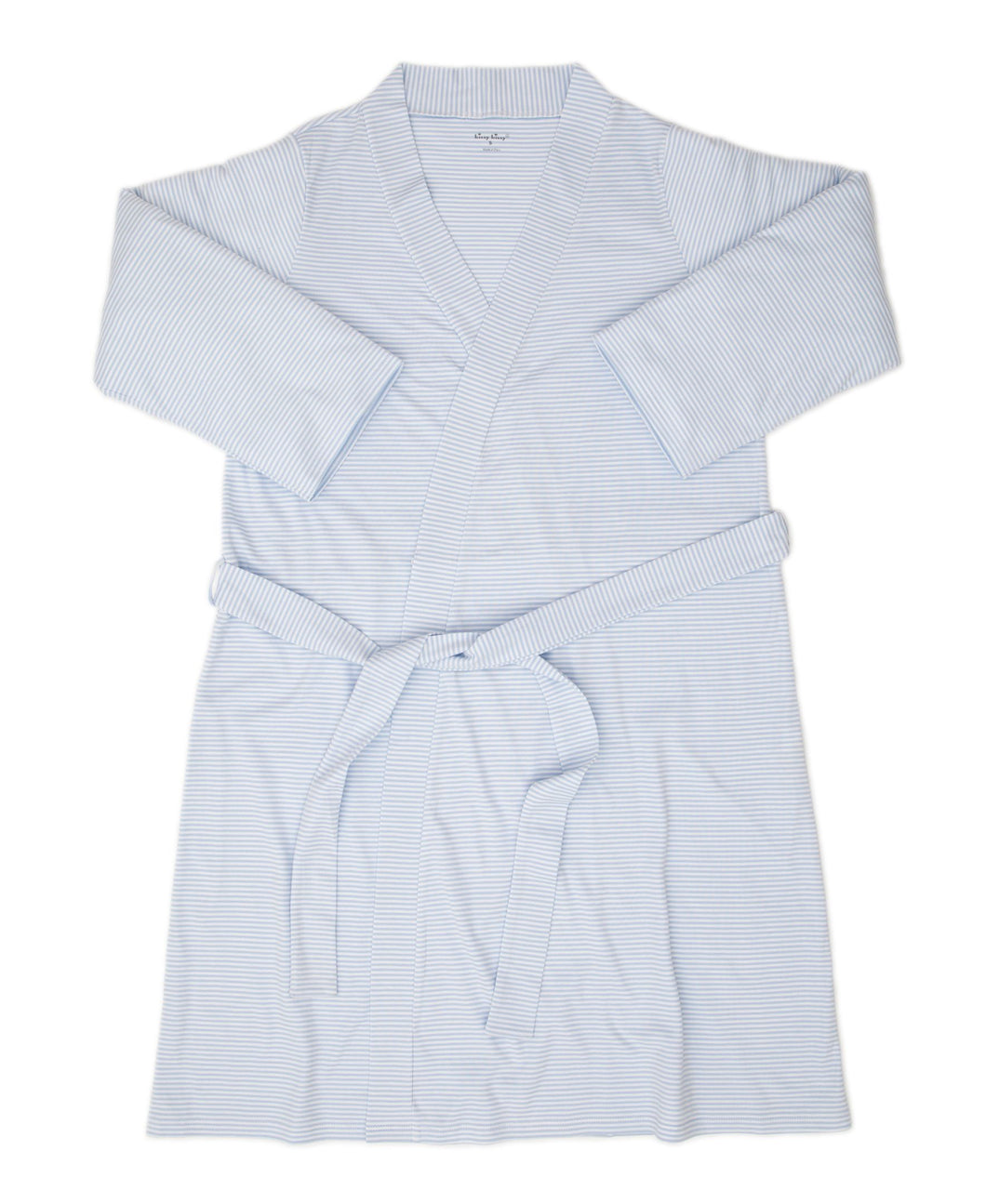 Simple Stripes Adult Robe - Blue